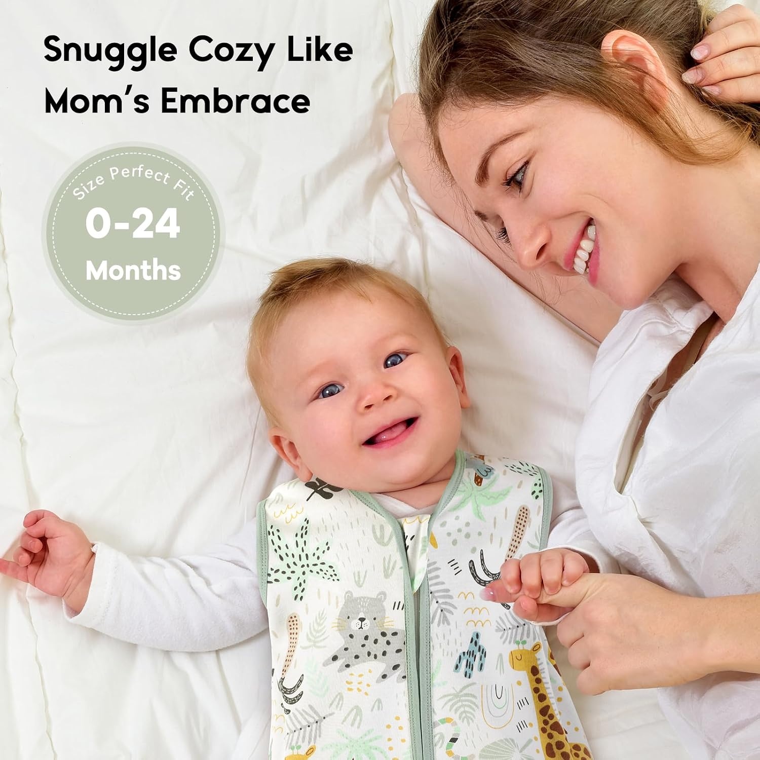 image:imageYoofoss Baby Sleep Sack 612 Months 3 Pack Banana green amp 1 Pack Giraffe 100 Cotton TOG 05